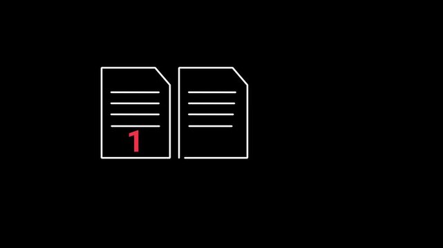 Minimalist digital illustration of three file icons arranged in a clean row, featuring bold numbers for clear workflow or step-by-step concepts. Ideal for themes of data management, documents, organi