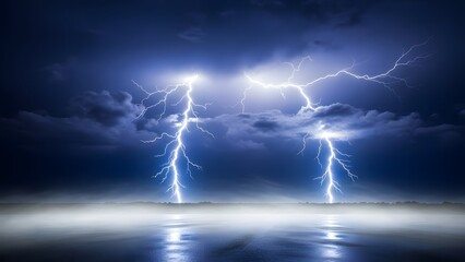 lightning in the sky