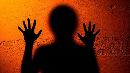 silhouette of a hand