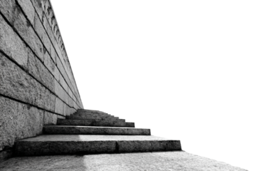 Monochrome black white photography print isolated on transparent background