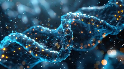 Abstract biotech gene mapping pattern in soft detail
