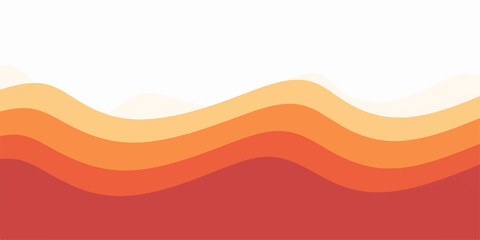 Abstract colorful vector wave background with flowing lines and warm orange yellow tones suitable for wallpaper and design