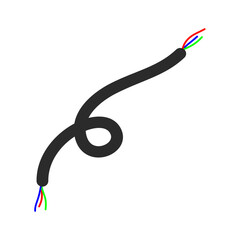 Broken Electrical Cable Illustration