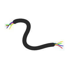 Broken Electrical Cable Illustration