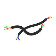 Broken Electrical Cable Illustration