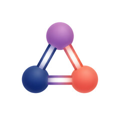 Isometric 3D Global Network Connection Icon for Communication and Data Transfer