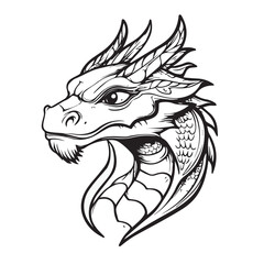 dragon head tattoo