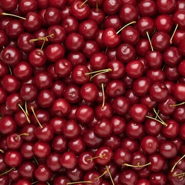cherries on a white background