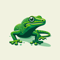 Obraz premium flat illustration of a lizard