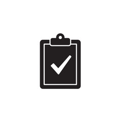 Clipboard checklist icon vector illustration for survey and task management