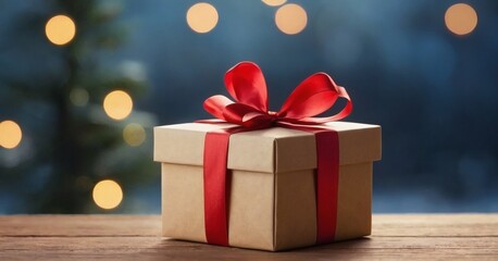 Christmas background with gift