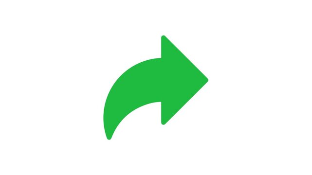 arrow symbol in a vibrant green hue, symbolizing direction and movement, Arrows set black icons. Arrow icon. Arrow vector collection. Doddle arrow set video animation 4k