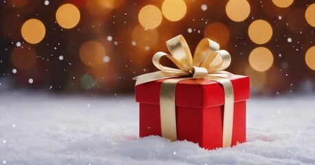 Christmas background with gift