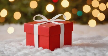 Christmas background with gift