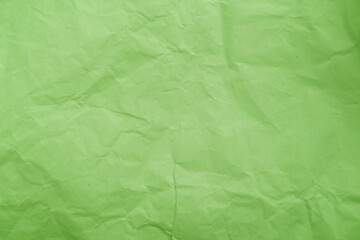 Fototapeta premium Light Green Wrinkled Paper Texture Background, Soft Pastel Surface for Minimal Design