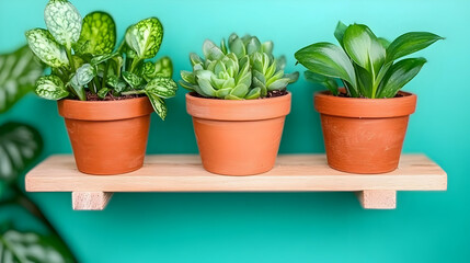 Obraz premium Captivating indoor plant arrangement modern space interior design bright environment artistic view