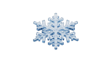 Snowflake Isolated on White Background