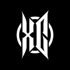 XC Monogram Logo on Black Background