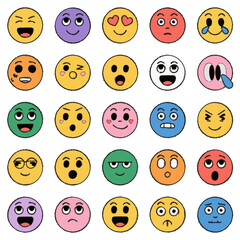 Fototapeta premium vector illustration of a emoje