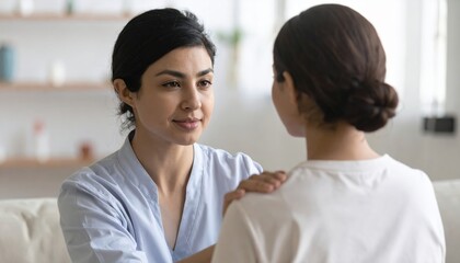 Therapist guiding patient through reflective exercise
