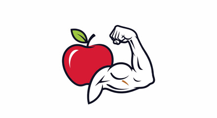 Healthy Apple Strength Icon
