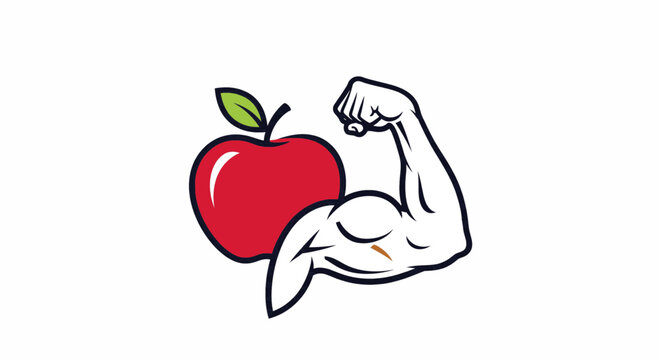Healthy Apple Strength Icon