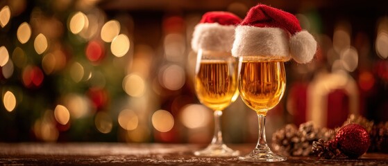 Prosecco and Rum Christmas Banner