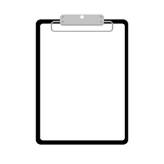 clipboard with blank paper vector 