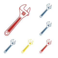 Industrial Robot Arm Icon Set – Factory Automation Mechanical Vector