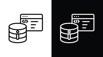 logging Two-tone version in black and white background