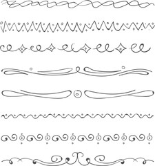 Obraz premium A series of wavy lines that are drawn in black