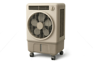 Obraz premium Evaporative cooler or swamp cooler appliance providing cool air for comfortable environment in homes, offices, and rooms