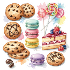 Delicious assortment of sweet treats and desserts
