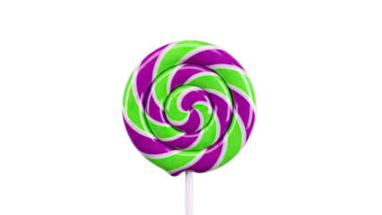 Swirly Lollipop on White Background