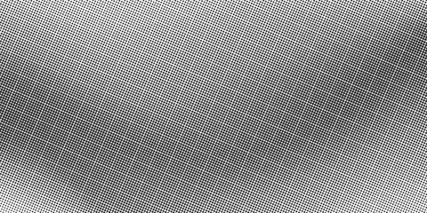 Dotted gradient halftone background. Horizontal seamless dots pattern in pop art style. Abstract modern stylish texture. Vector illustration.