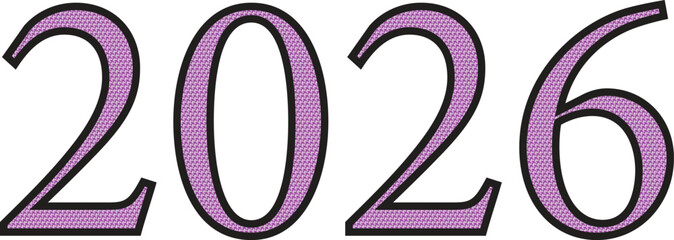 Modern 2026 New Year Logo Idea for Festive Banners, Calendar Layouts, and Social Media Covers