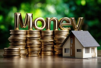 House and Gold Coins