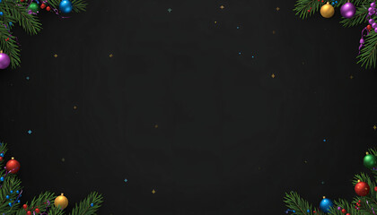 Modern Christmas aerial composition with red ornaments — social post cover, festive visual identity