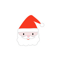 Cute vector Santa head