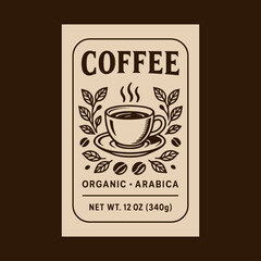 Premium Coffee Label Design and Packaging Design