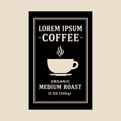 Premium Coffee Label Design and Packaging Design