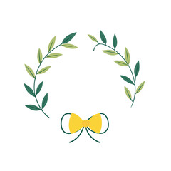 Minimal doodle border with lemon branches, tiny bow ties, and curved wave elements, retro aesthetic.
