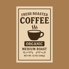 Premium Coffee Label Design and Packaging Design