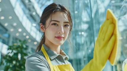 Cleaning Staff in Action