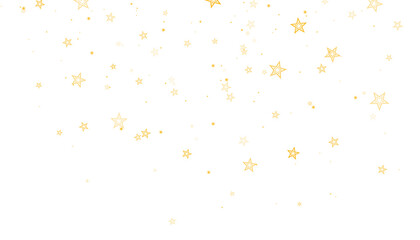 Golden stars falling down PNG. shine stars png