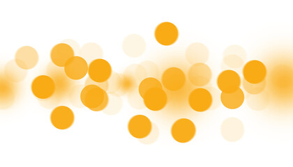 Golden circles bokeh effect PNG