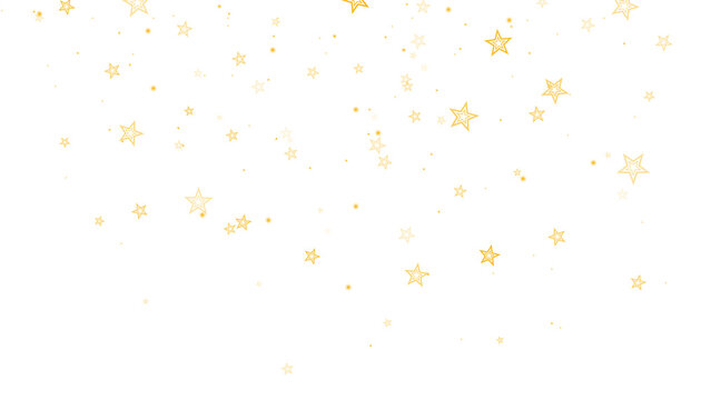 Golden stars falling down PNG. shine stars png