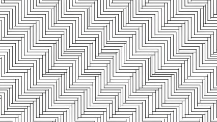 Herringbone pattern illustration with zigzag elements and geometric line arrangements
