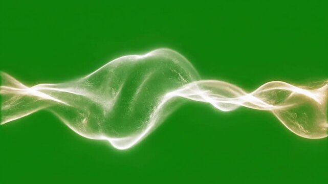 Nature's vibrant waves with slow motion energy wave with detailed effect ad_ready green screen energy waves style featuring energy,