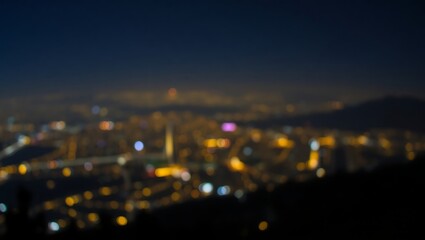 Obraz premium Generative AI Depiction of a Vibrant Nighttime Cityscape Illuminated by Dynamic Lights and Urban
